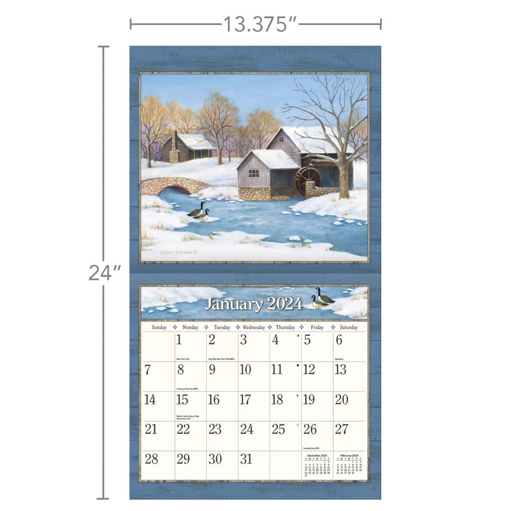 LANG Country Living 2024 Wall Calendar - Olde Glory
