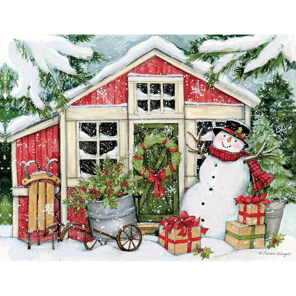 Lang Snowman's Farmhouse Boxed Cards - Olde Glory