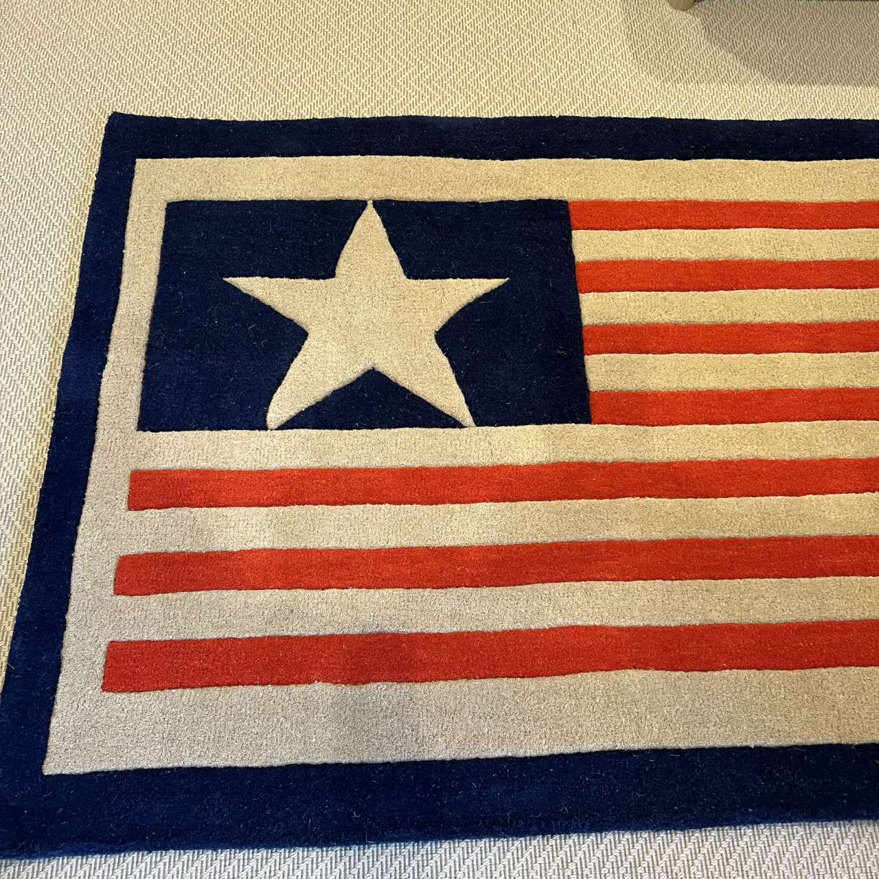 Large American Flag Wool Rug - Olde Glory