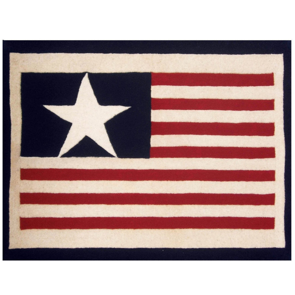 Large American Flag Wool Rug - Olde Glory
