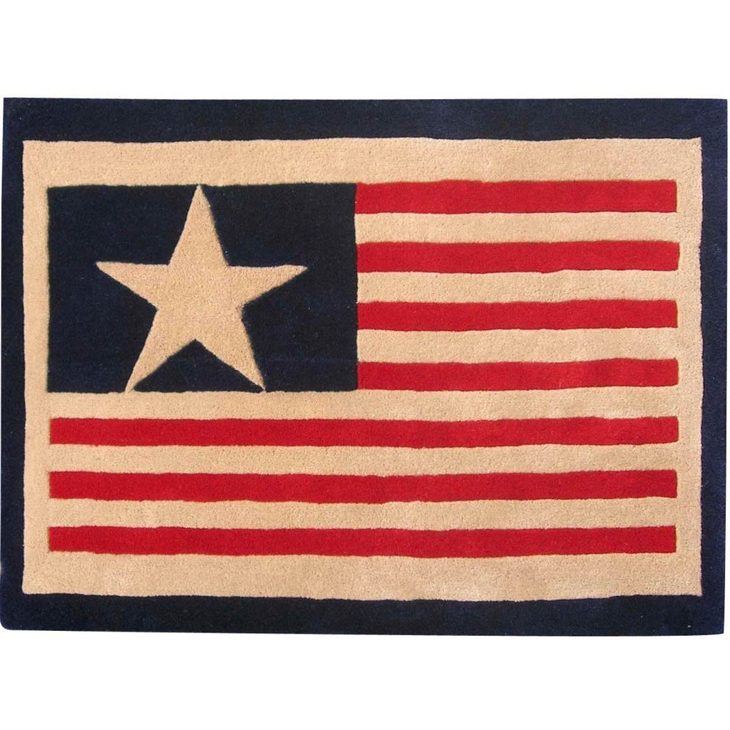 Large American Flag Wool Rug - Olde Glory