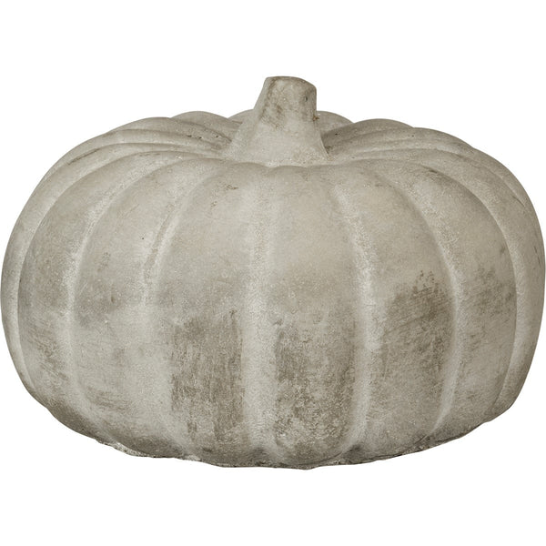 Large Grey Cement Pumpkin - Olde Glory