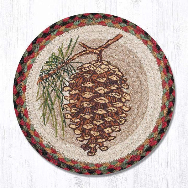 Large Pine Cone Jute Trivet - Olde Glory