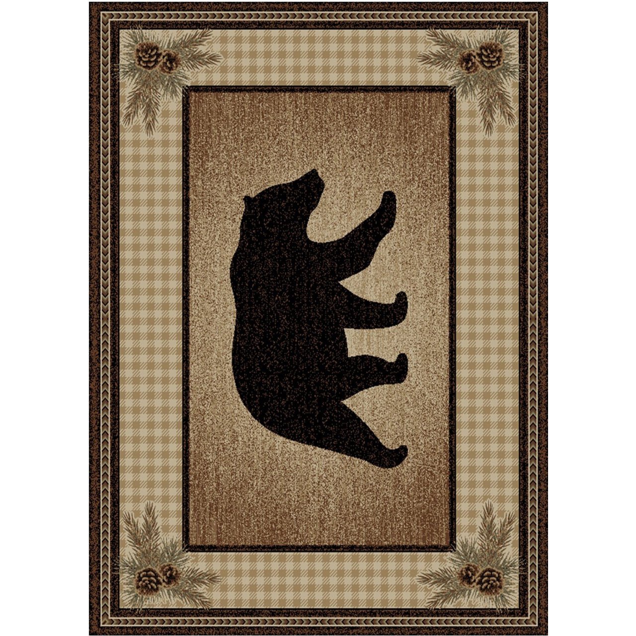 Large Townsend Bear Rug | Log Cabin Style Rugs and Decor in the UK ...