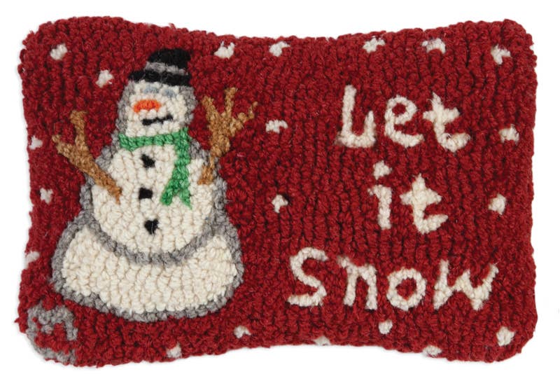 Let it Snow Hooked Cushion - Olde Glory