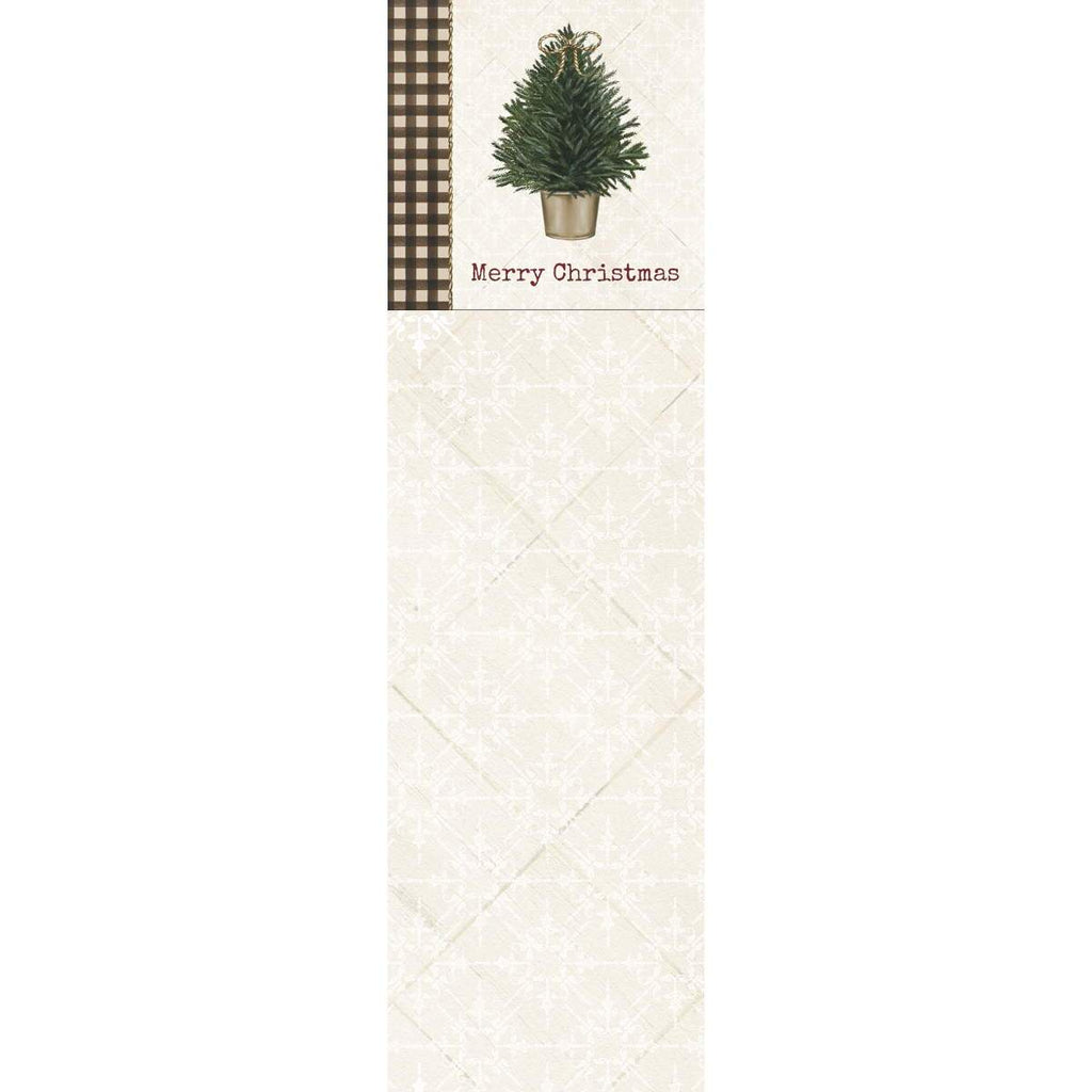 Merry Christmas Potted Tree Magnetic Notepad - Olde Glory
