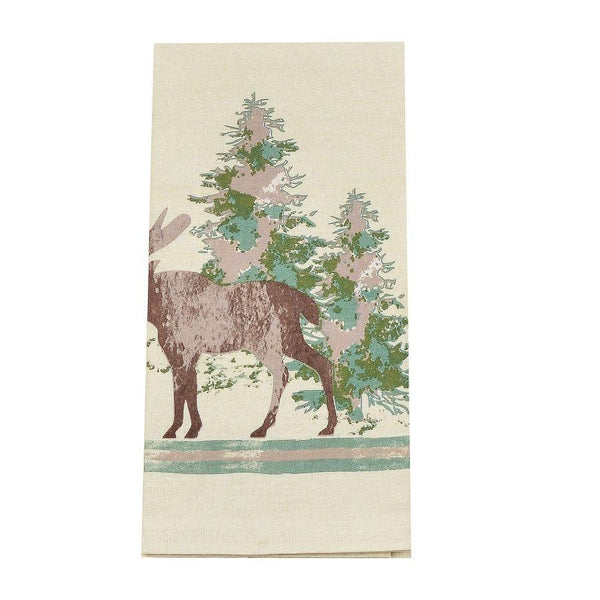 Moose and Trees Tea Towel - Olde Glory