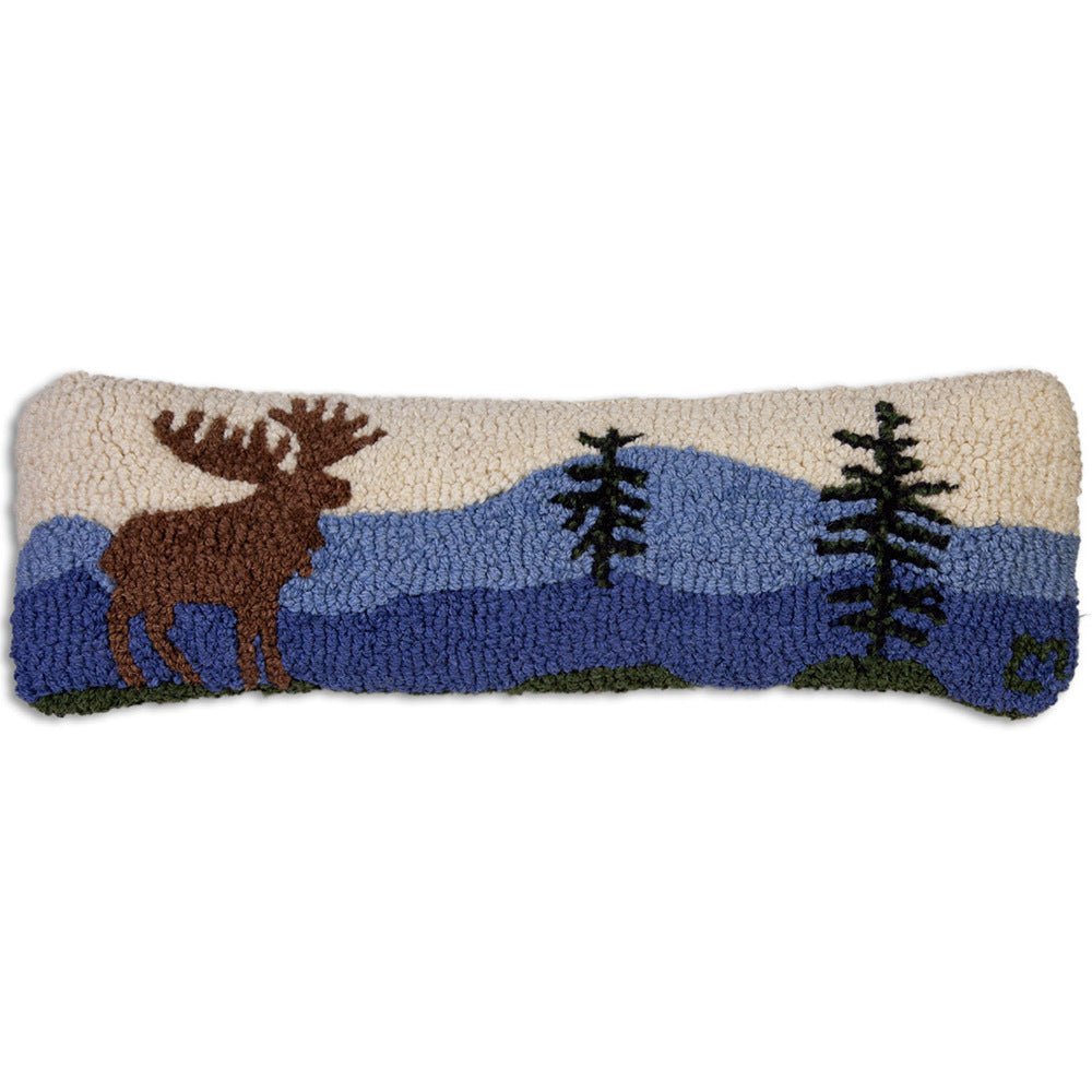 Mountain Moose Large Hooked Cushion - Olde Glory