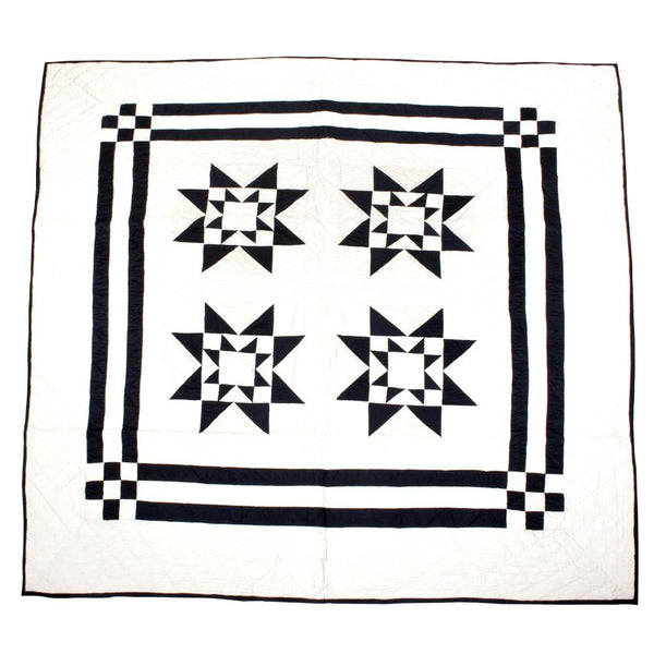 Navy Guiding Star Throw Quilt - Olde Glory