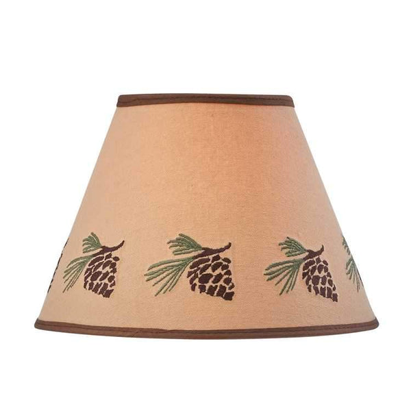 Pinecone Embroidered Lampshade - Olde Glory