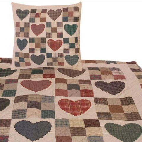 Primitive Country Hearts Quilt - Olde Glory
