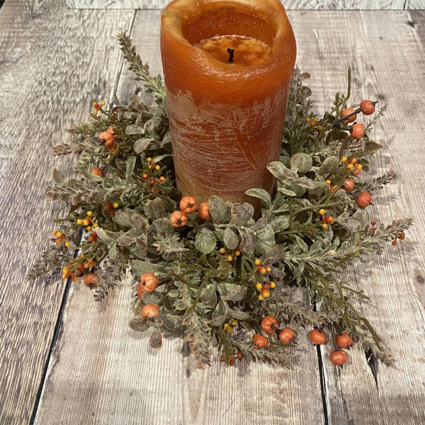 Pumpkin Berry Wreath / Candle Ring - Olde Glory