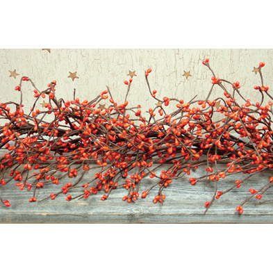 Pumpkin Orange Pip Berry Garland - Olde Glory