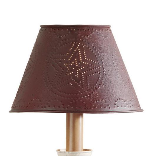 Punched Star Barn Red Lampshade - Olde Glory