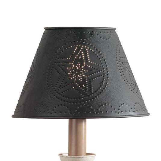 Punched Star Black Lampshade - Olde Glory