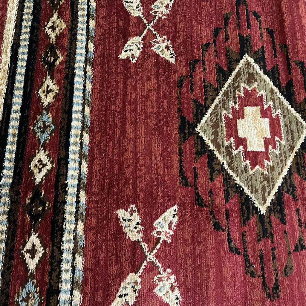 Southwestern American Arrowheads Rug | Log Cabin Style Rugs Decor UK ...