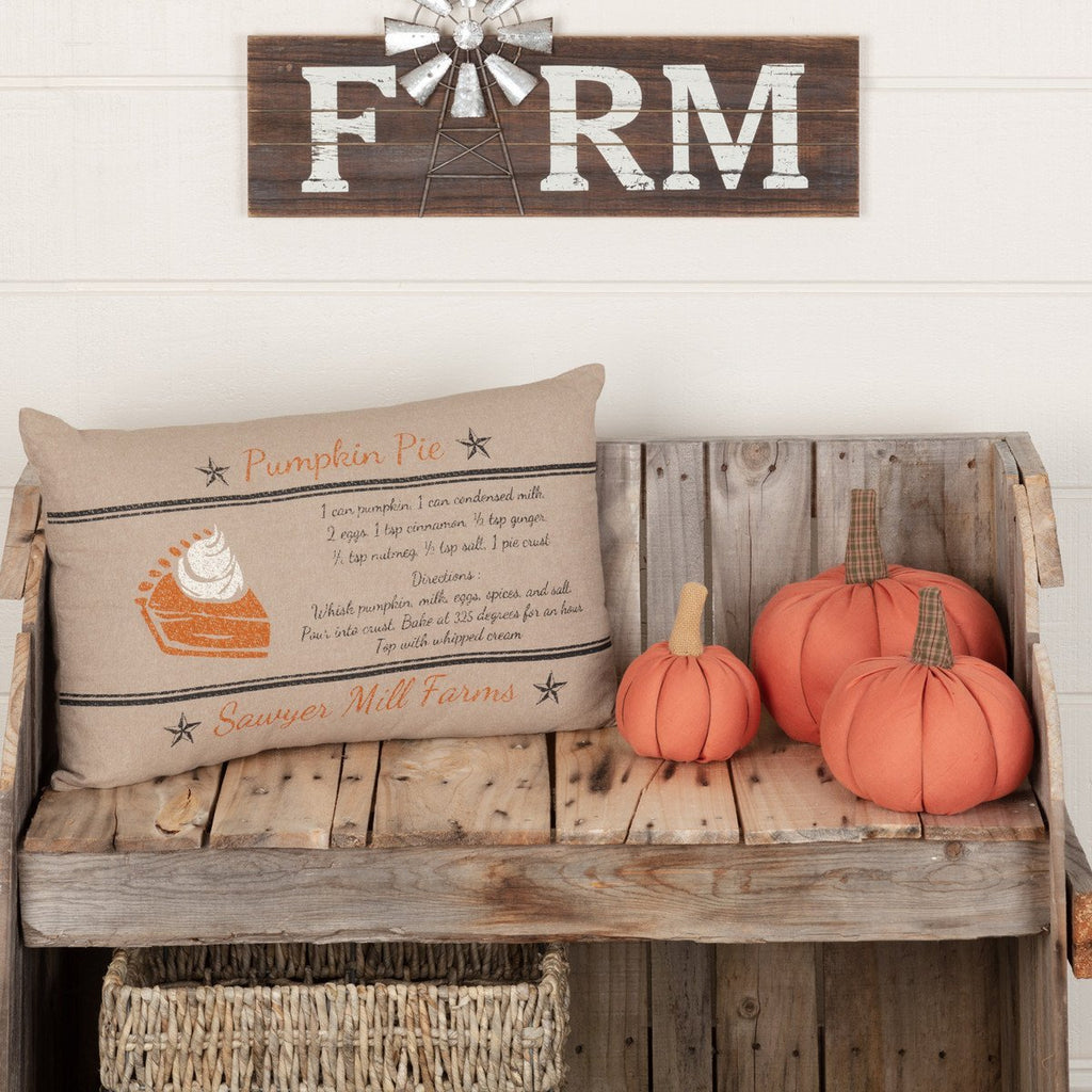 Sawyer Mill Pumpkin Pie Cushion - Olde Glory
