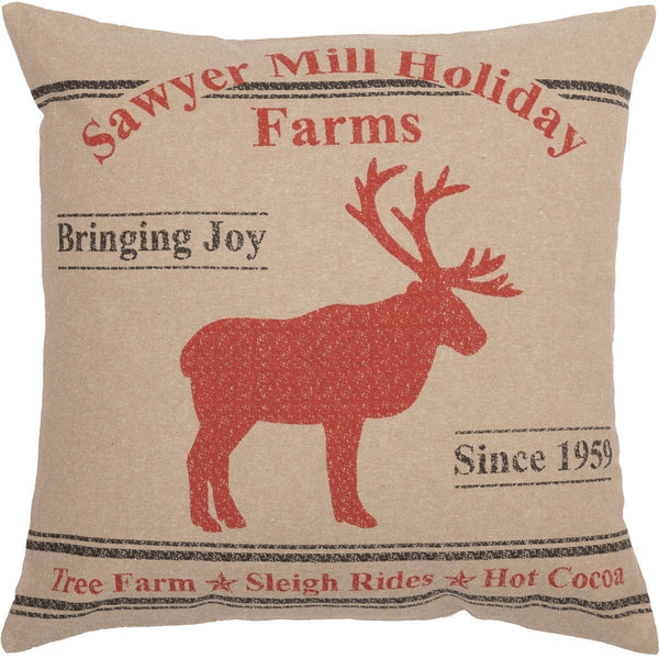Sawyer Mill Reindeer Cushion - Olde Glory