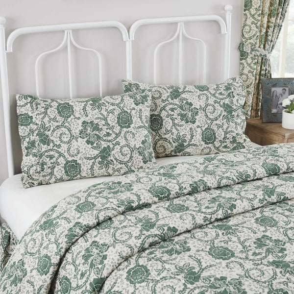 Set of 2 Dorset Green Pillow Cases - Olde Glory