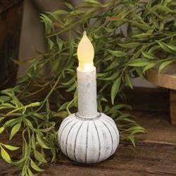 Shabby Chic Round Taper Candle Holder - Olde Glory