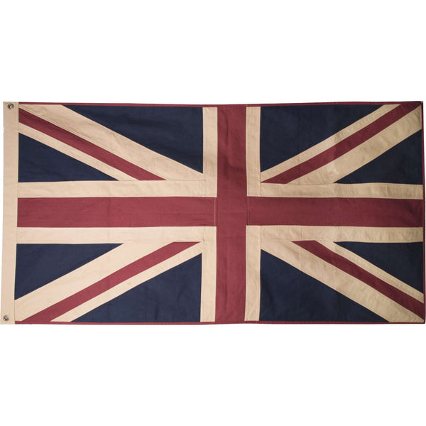 Union Jack Fabric - Pure Cotton, UK Printing  Bunting Panel - Classic,  Swallow Tail & Tab
