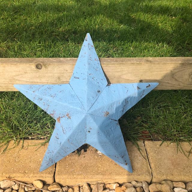 Sky Blue Amish Barn Star - Olde Glory