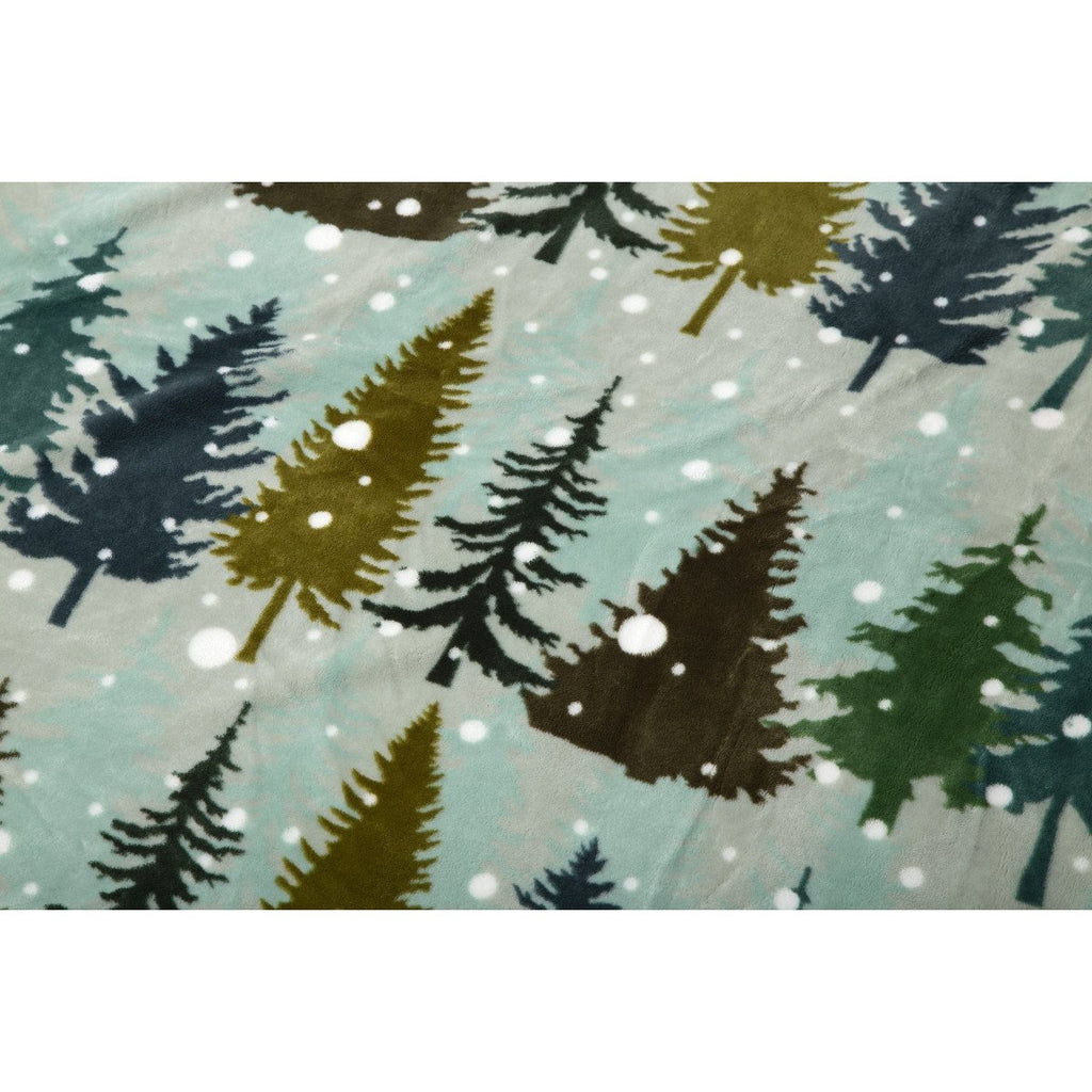 Snowflake Forest Plush Throw - Olde Glory