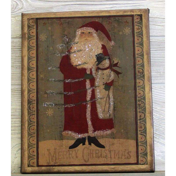 Snowman Santa Canvas Print - Olde Glory