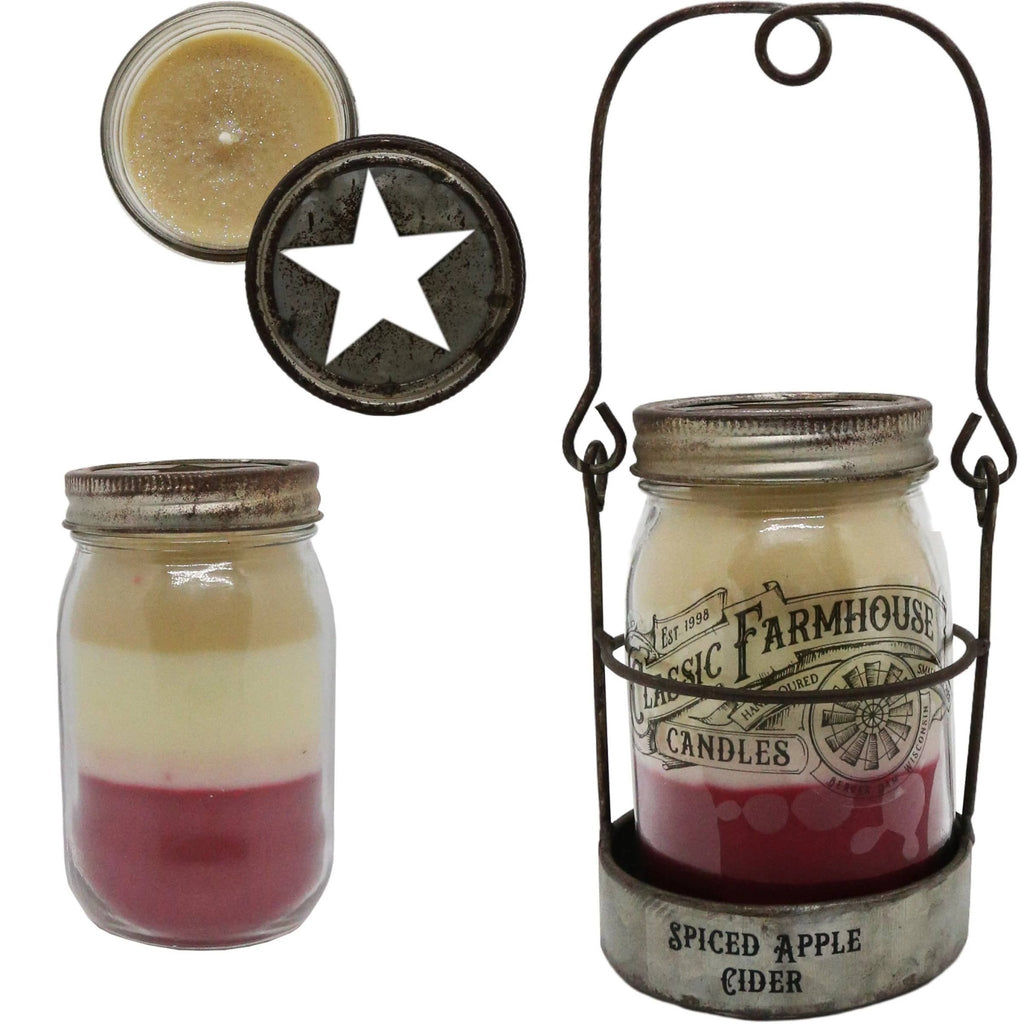 Spiced Apple Cider Rustic Star Jar Candle - Olde Glory