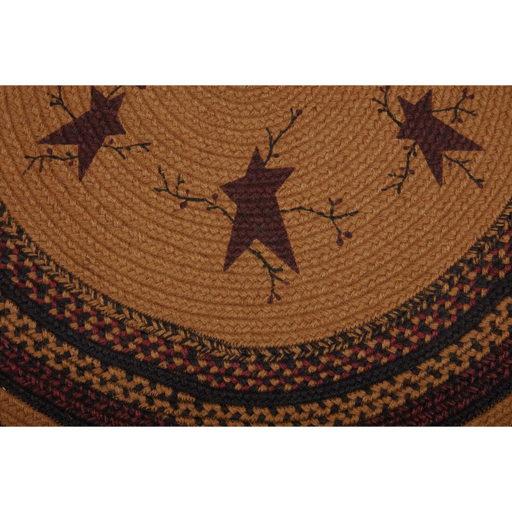 Star and Pip Berries Half Moon Rug - Olde Glory