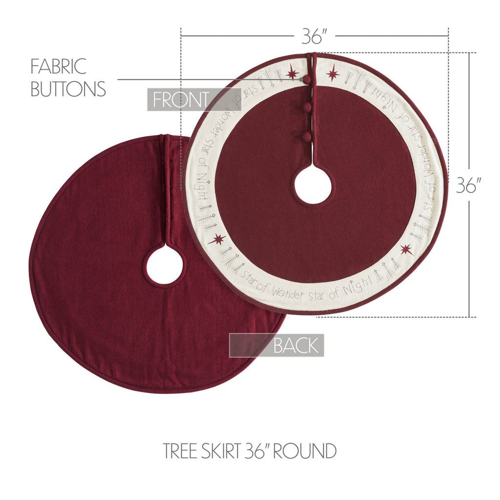 Star of Wonder Christmas Tree Skirt - Olde Glory