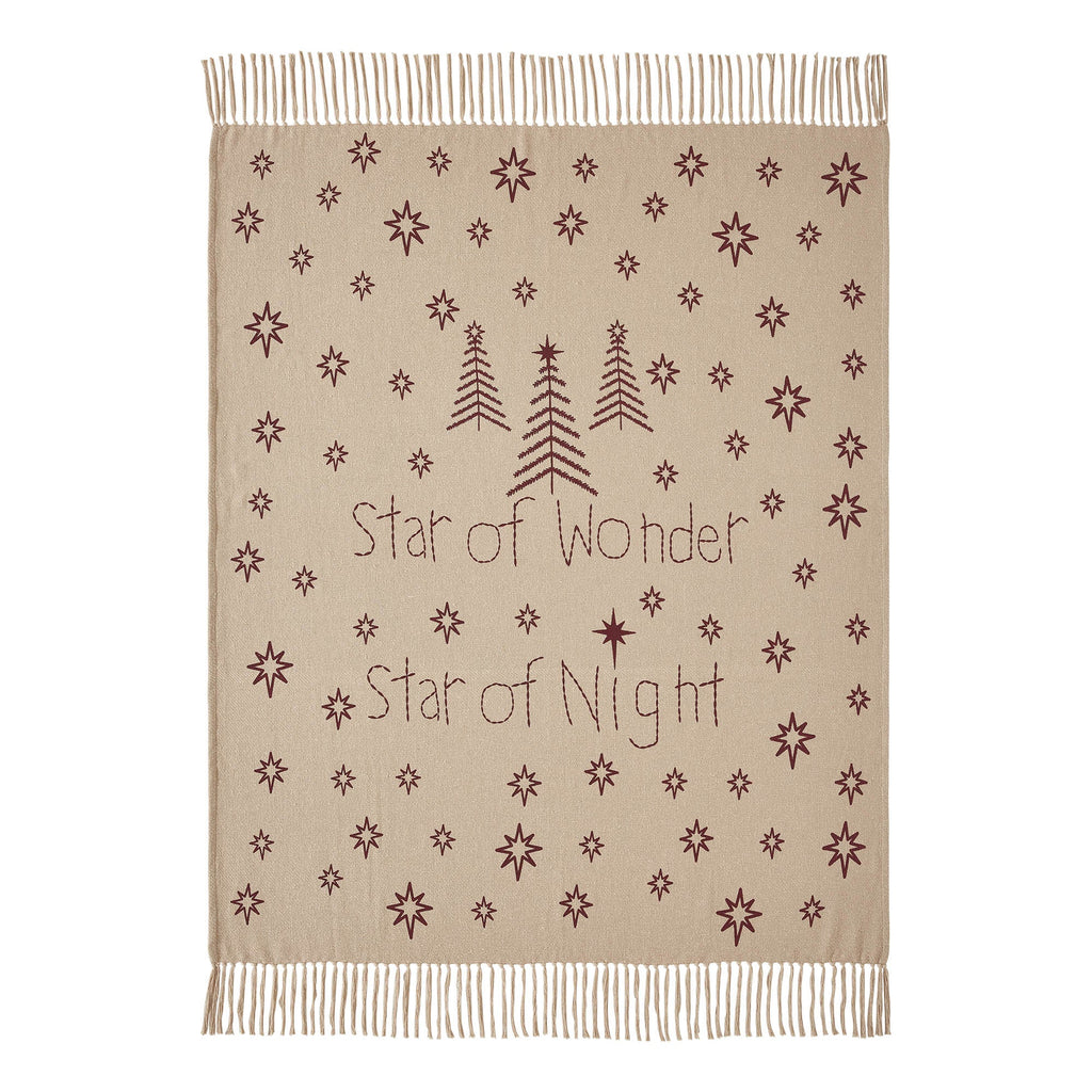 Star of Wonder Recycled Cotton Woven Throw - Olde Glory