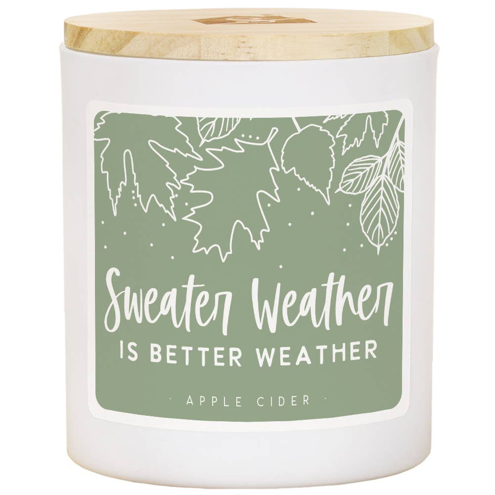 Sweater Weather Apple Cider 11oz Soy Candle - Olde Glory