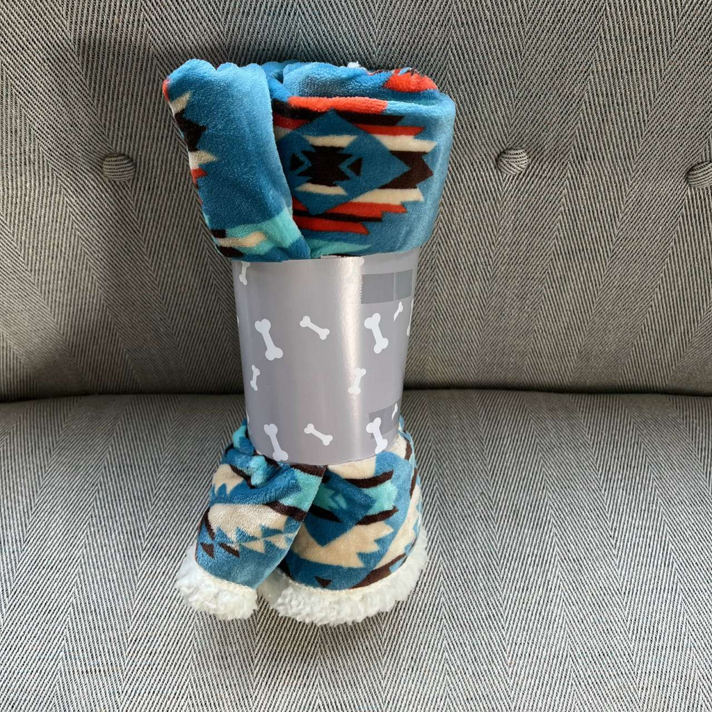 Turquoise Southwest Large/XL Dog Blanket - Olde Glory