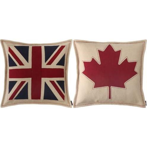 Union Jack & Canadian Maple Leaf Cushion - Olde Glory