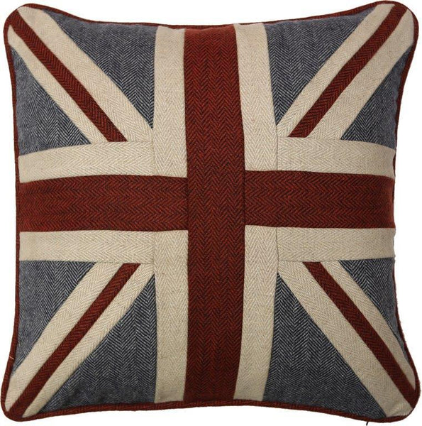 Union Jack Tweed Cushion - Olde Glory