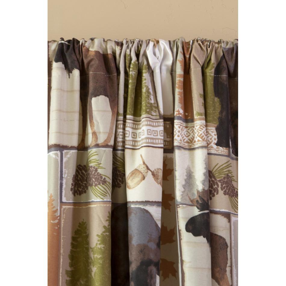 Vintage Lodge Curtain Panels - Olde Glory