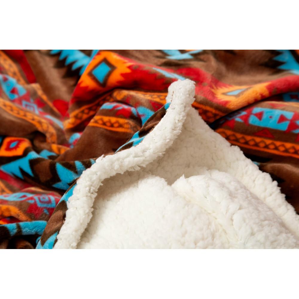 Wrangler Southwestern Plush Throw - Olde Glory