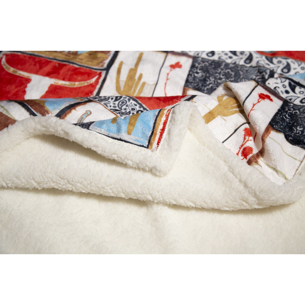 Wrangler Vintage Western Plush Throw - Olde Glory