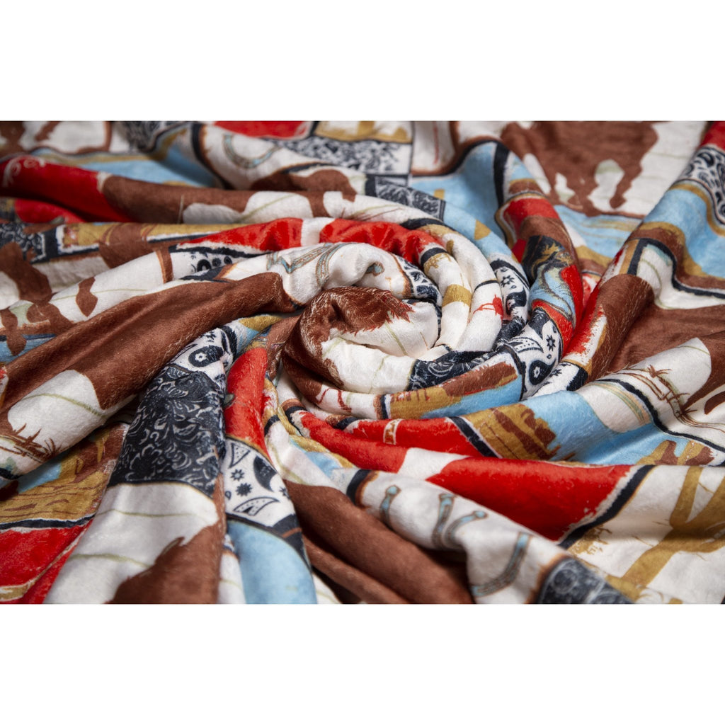 Wrangler Vintage Western Plush Throw - Olde Glory